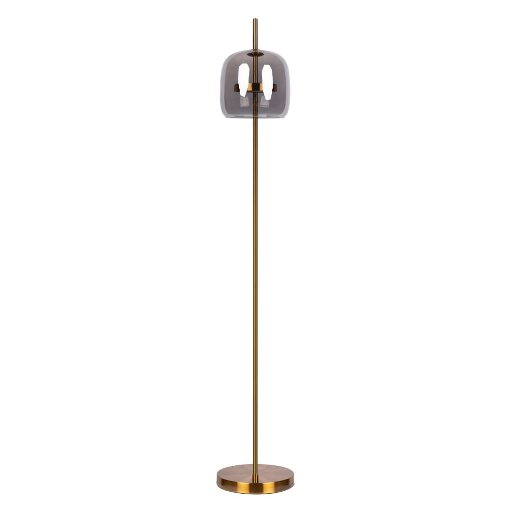 Торшер 154 см, 12W, 3000K, LOFT IT Dauphin 10041F/A, золото-дымчатый