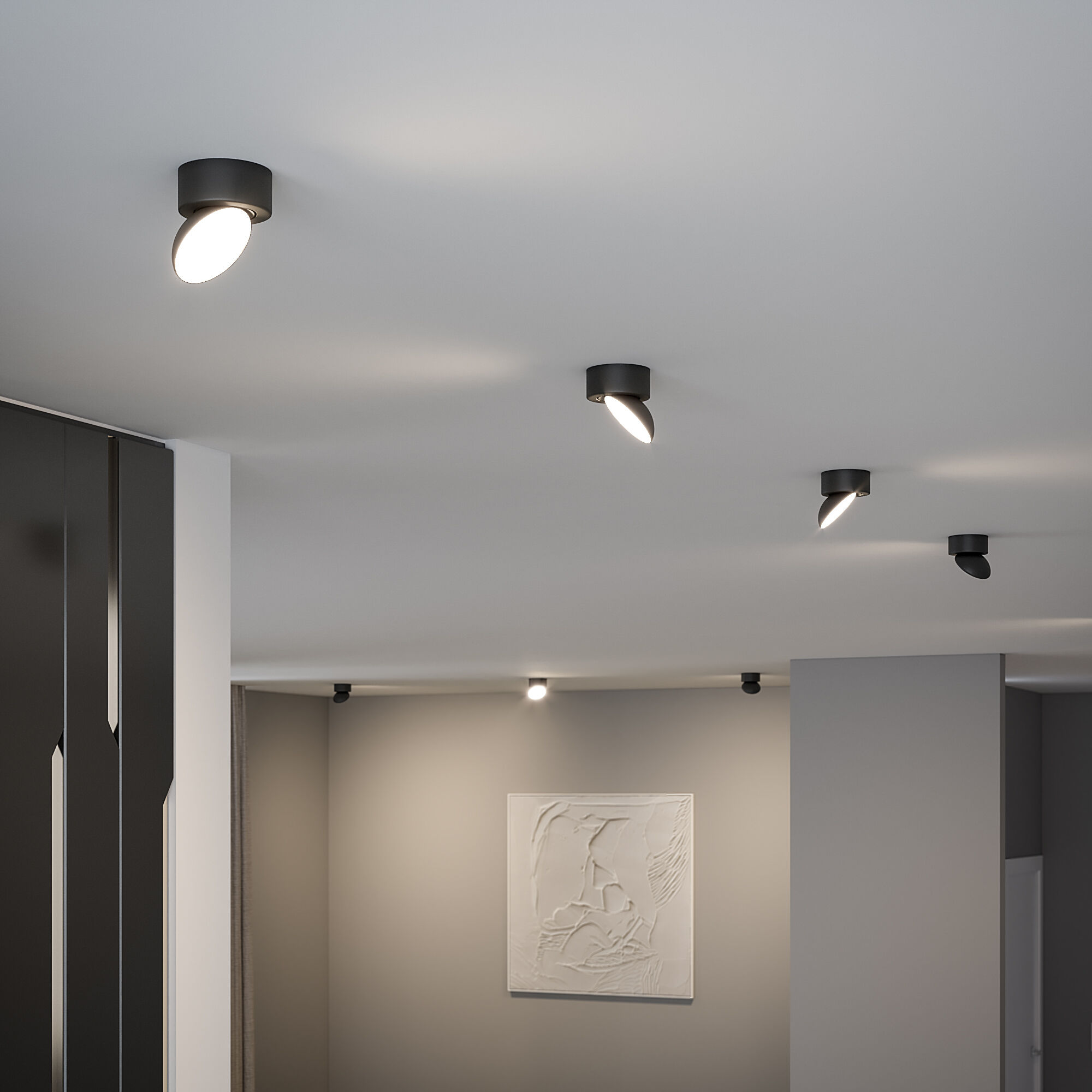 Светильник 9 см, 10W, 4000K, Elektrostandard 25053/LED, черный