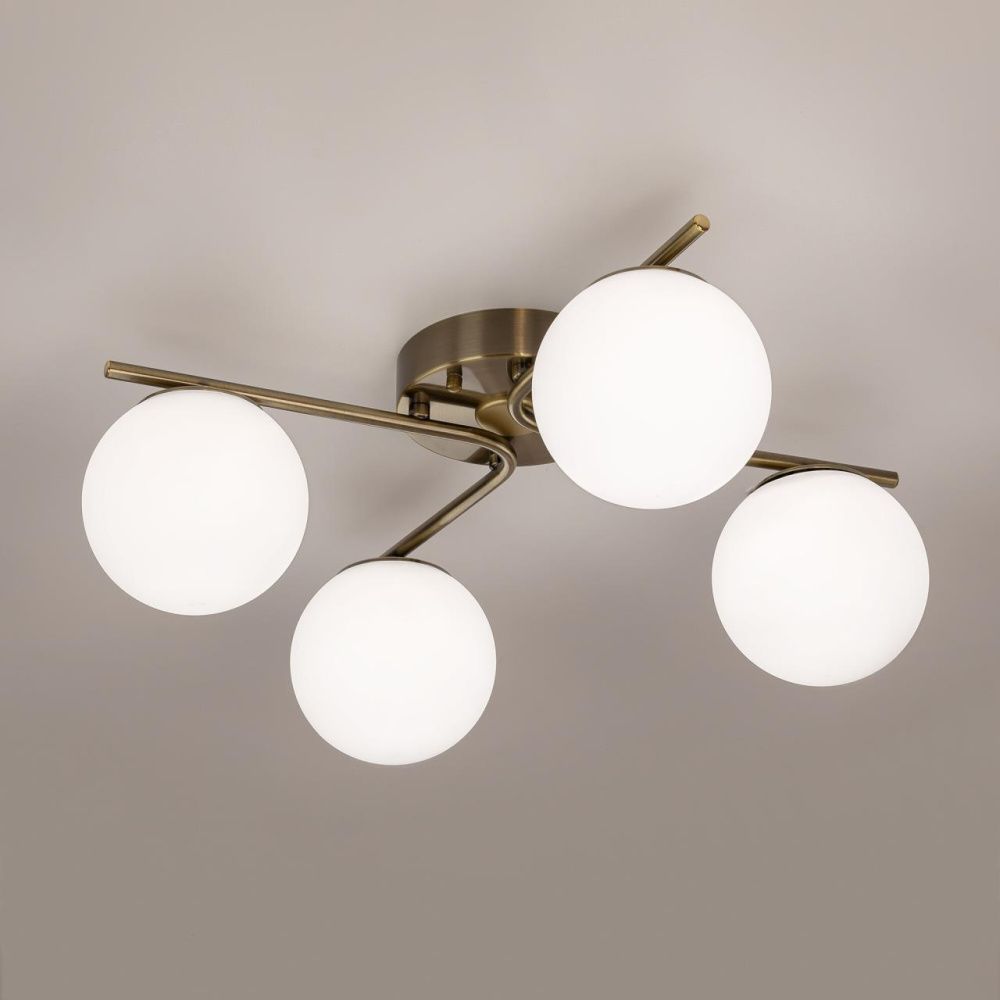 Потолочная люстра 45 см, 48W, 3000-5500K+RGB, Citilux Адам смарт CL228A143, бронза