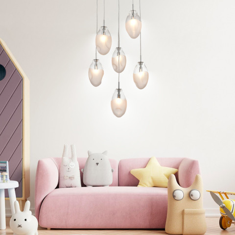Подвесной светильник  47*150 см, 6*G9 хром Vele Luce Lucy VL5613P16