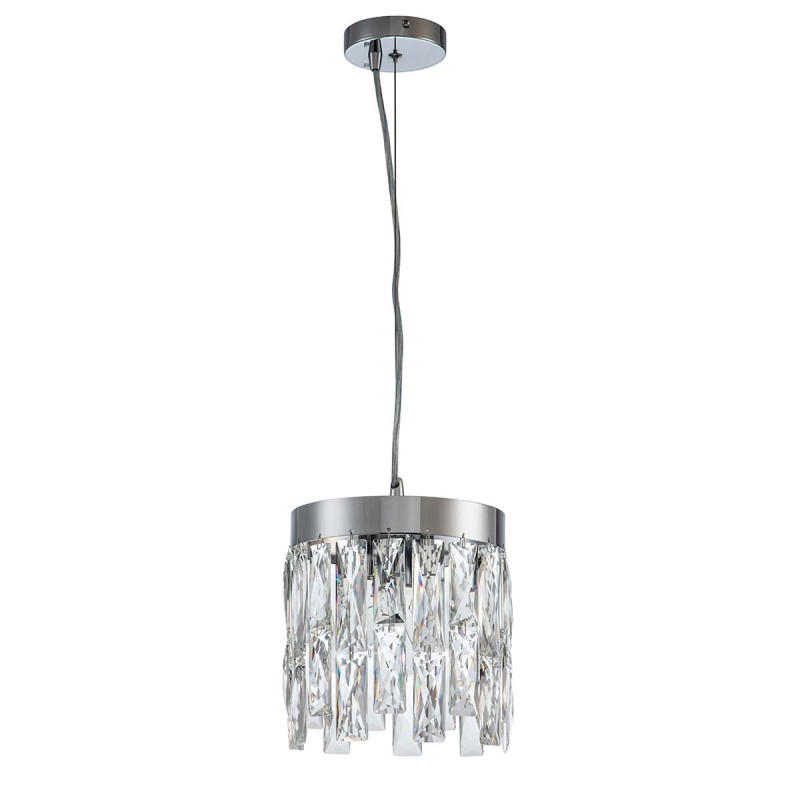 Подвесной светильник 200*200*360/1160 мм, 2*E14 хром Indigo Anna V000389, 12029/2P Chrome