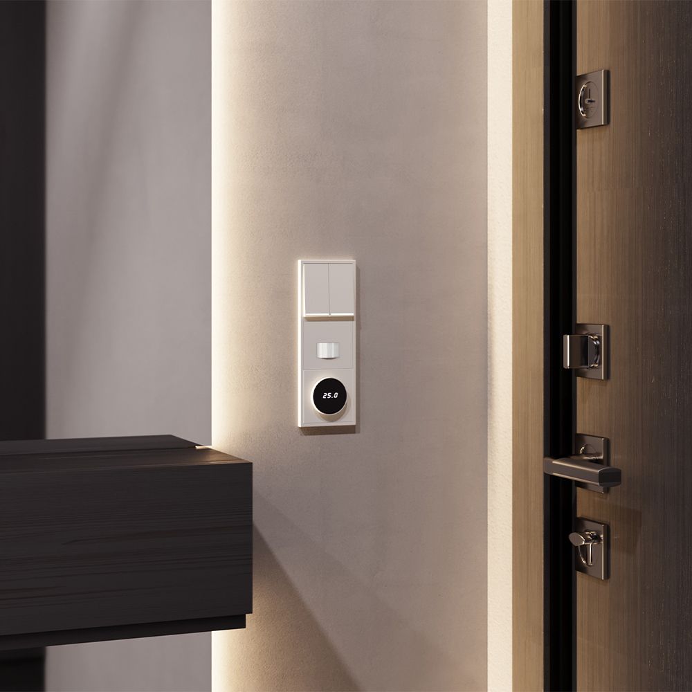 Накладка для светорегулятора поворотно-нажимного, S70, хлопок Voltum VLS002013