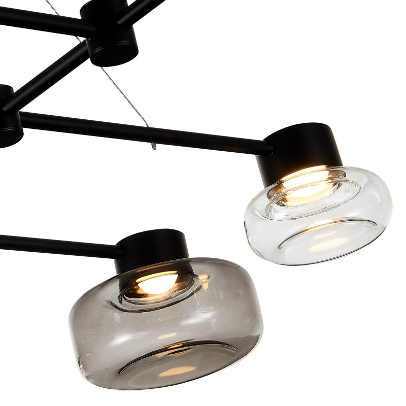 Светильник подвесной 138*70 см, 24W 3000K ST LUCE VALLO SL6005.403.08 Черный