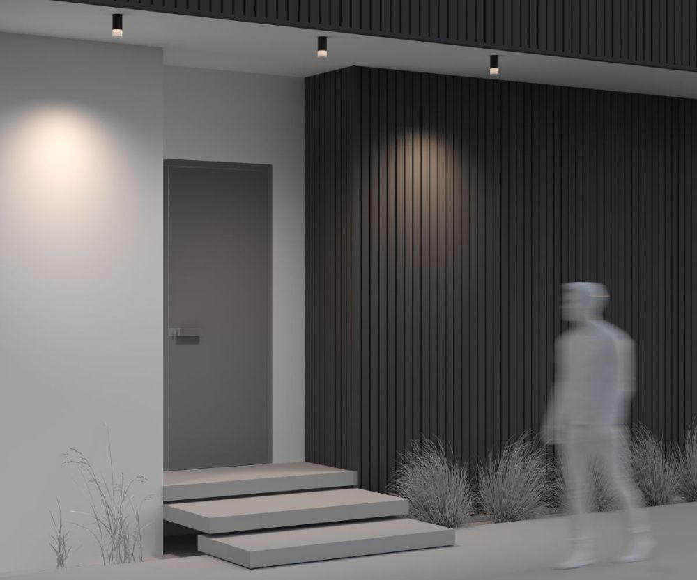 Уличный потолочный светильник 6 см, 5W, 3000K, Maytoni Ember O499CL-L5B3K, черный