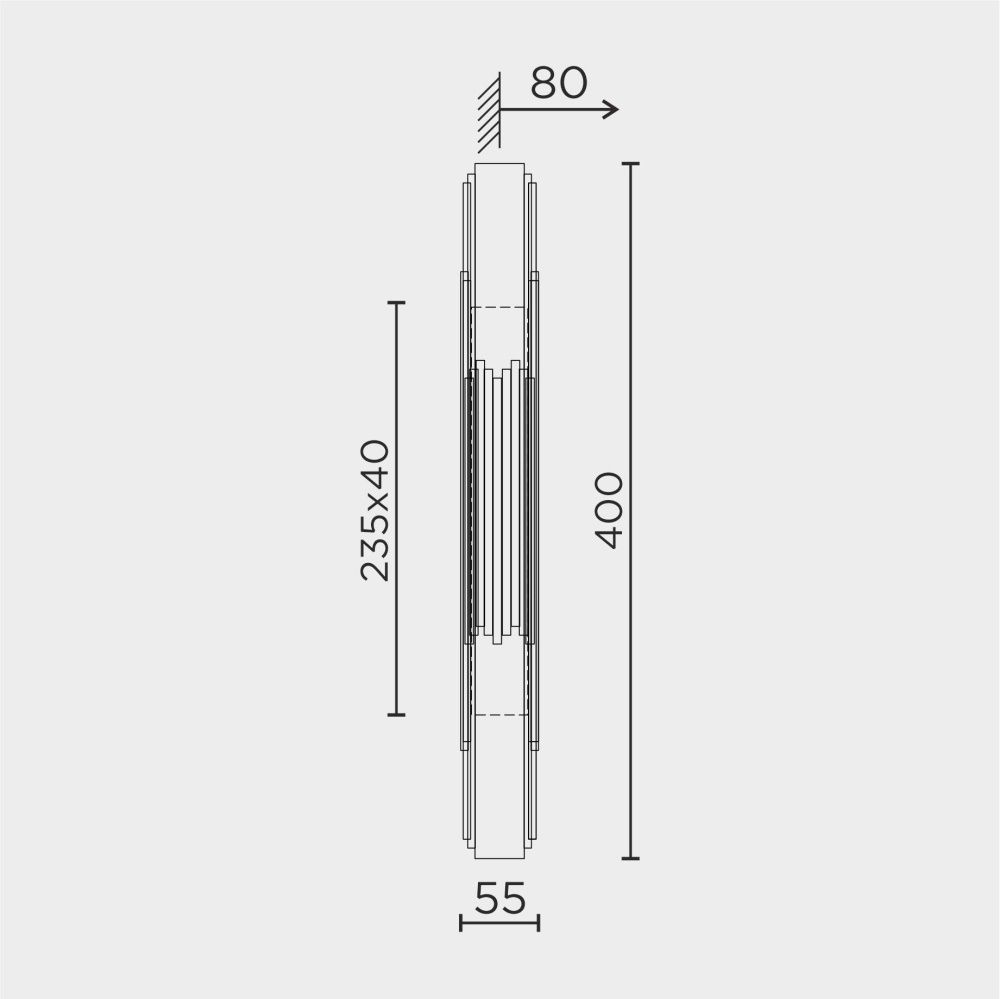 Настенный светильник MODELUX ML.548.400 BS
