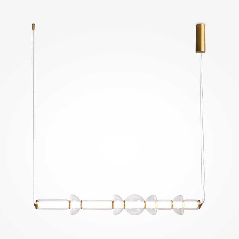 Подвесной светильник 98*16*39,5*137,5 см, LED*39W, 3000 К, Cosmo MOD210PL-L39BS3K Maytoni, Латунь