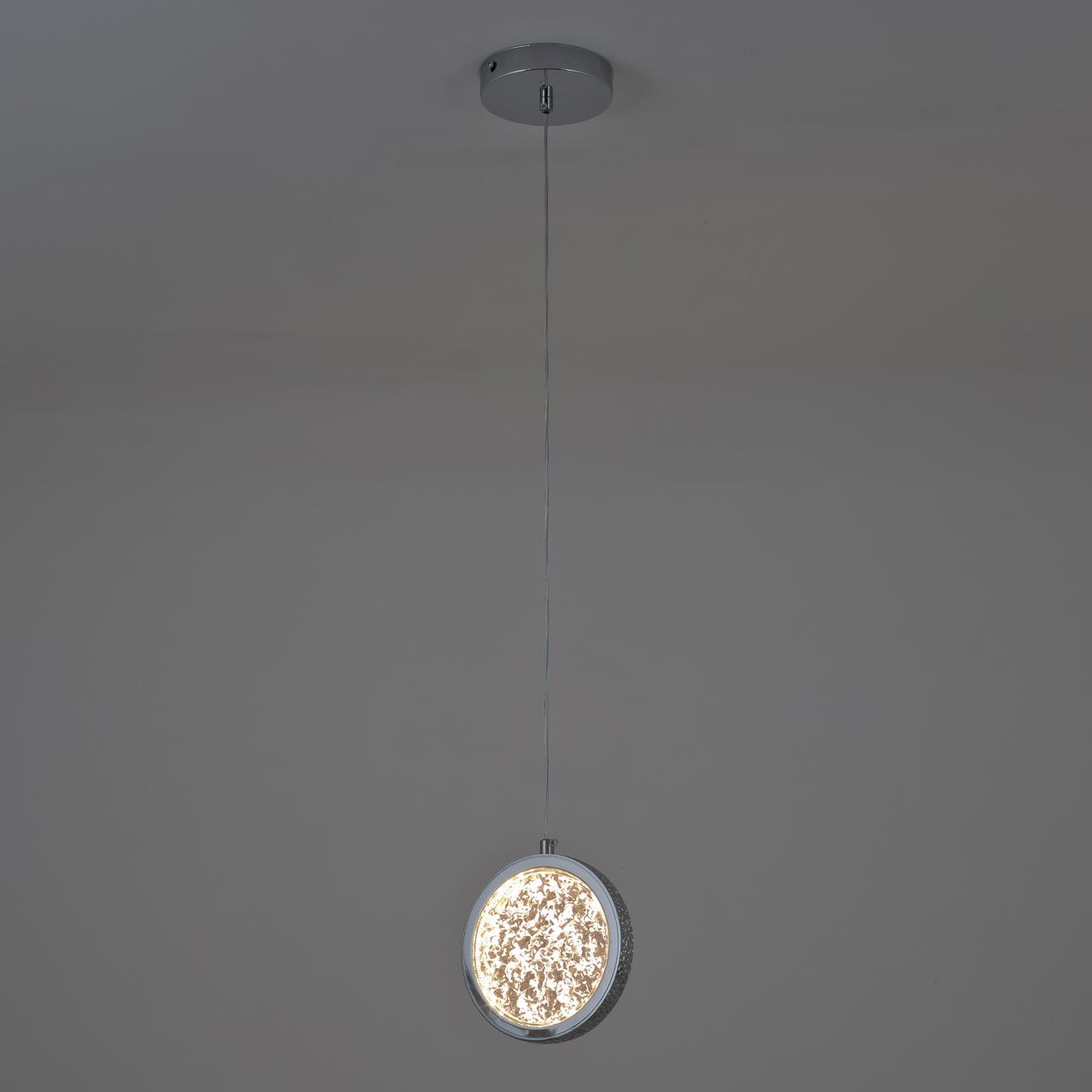 Подвесной светильник 15*2,5*100 см, LED 6W, 4000K, Хром LED4U L7108-150 СR