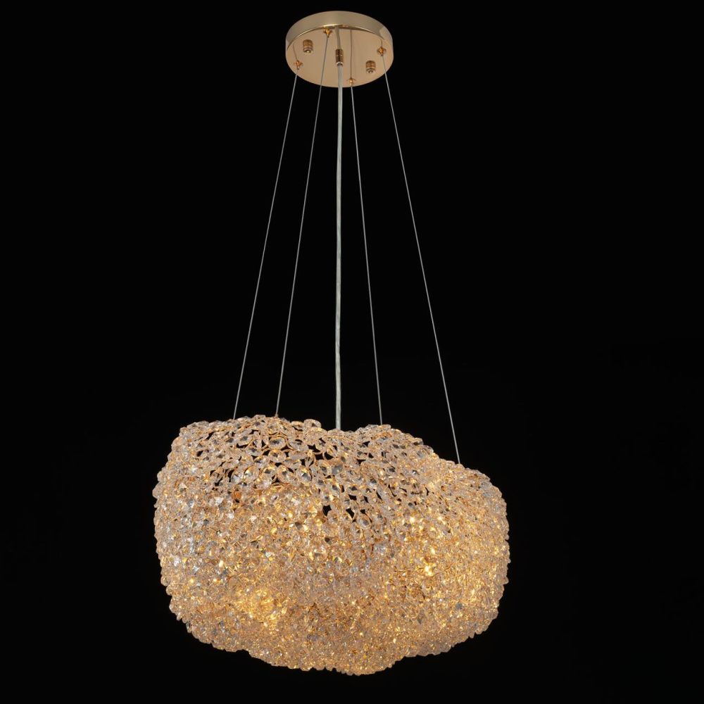 Подвесная люстра 65 см, Citilux Cloudy CL323262, золото