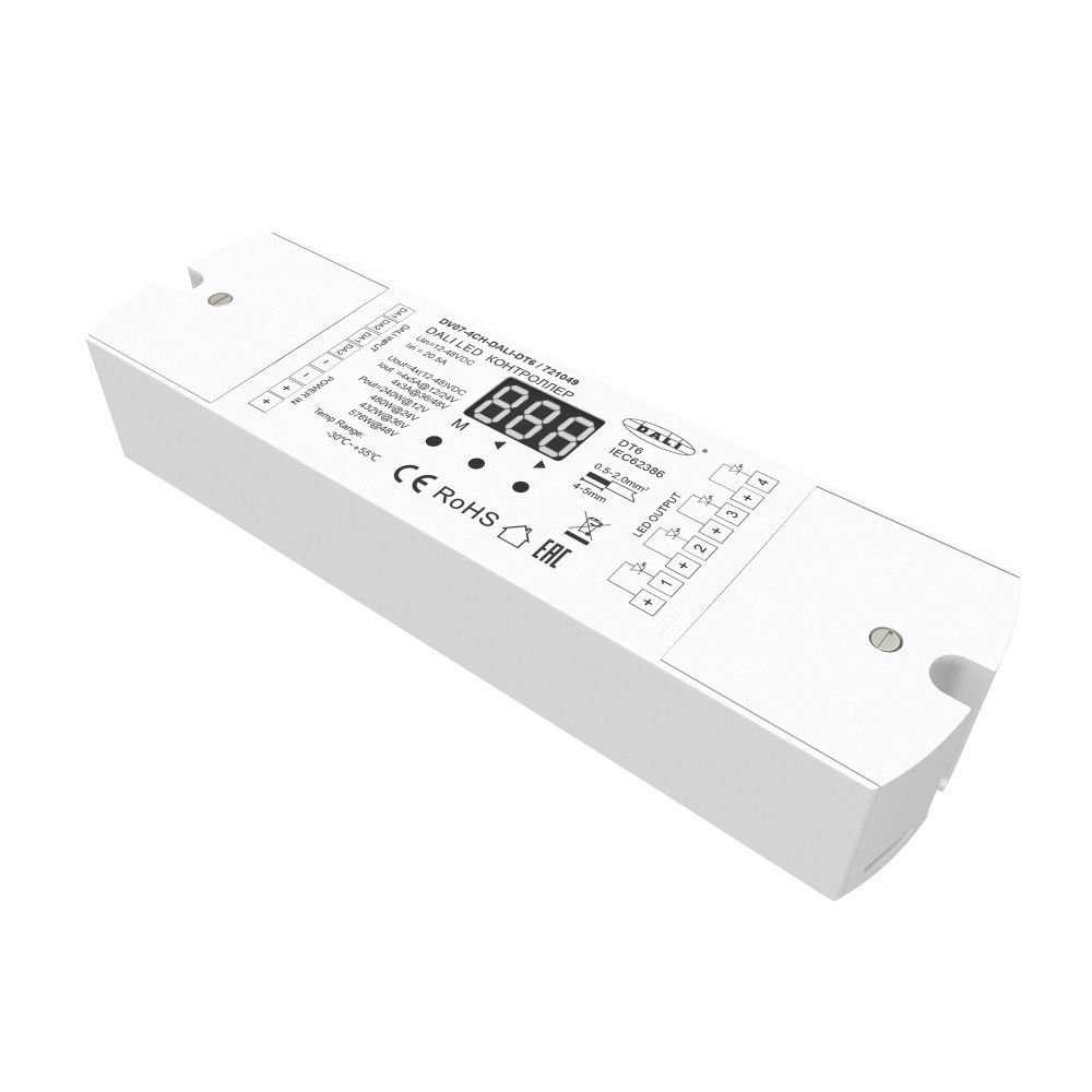 Контроллер DALI DT6 4 канала 12-48В 576Вт Maytoni 721049