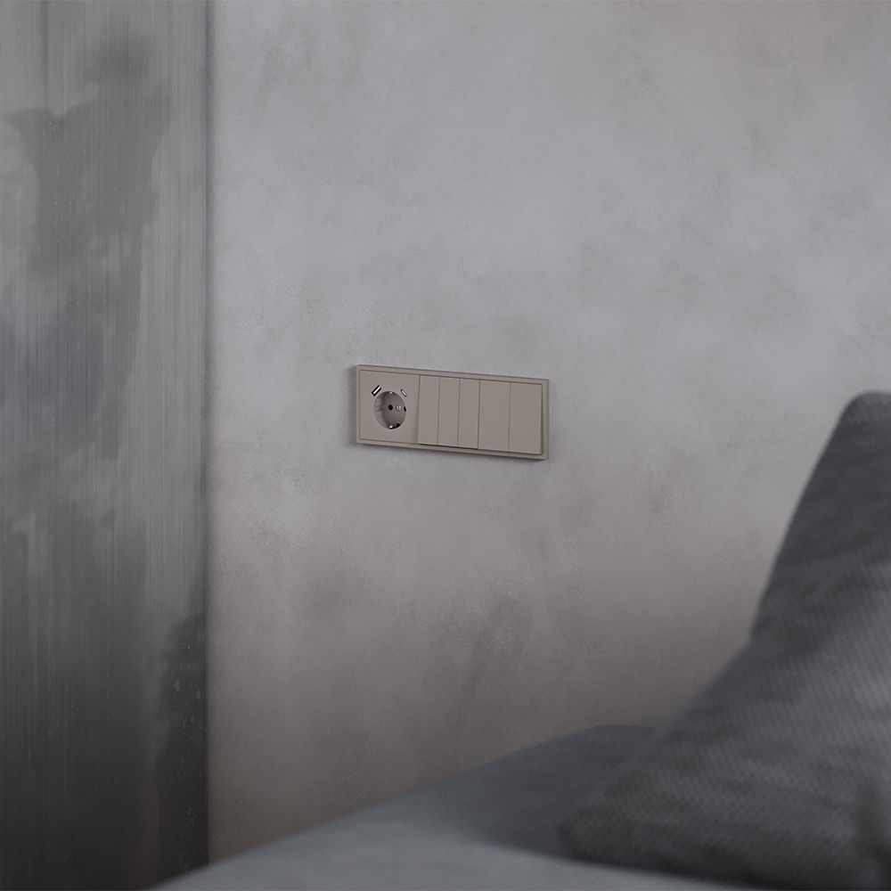 Клавиши для выключателя/переключателя двухклавишного, S70, капучино Voltum VLS000314