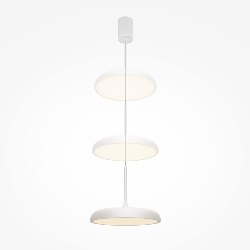 Подвесной светильник 40*48-200 см, *LED*39W, 3000K, Maytoni Gerhard MOD189PL-L39W3K, Белый