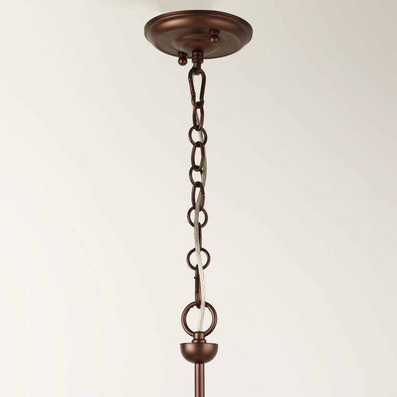 Подвесная люстра Favourite Avangard 2953-8P, D900*H540/1540, каркас золотисто-коричневого цвета, плафоны из белой ткани