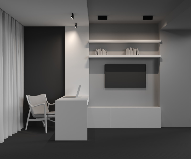 Накладной светильник 22*2,3*8,8 см, LED, 12W, 3000К, Maytoni Technical Basis Rot C133CL-12W3K-B черный