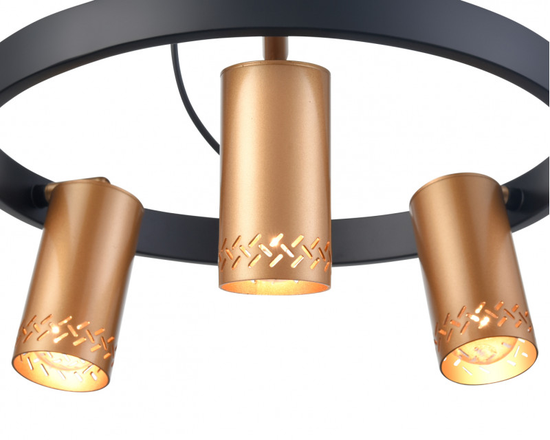 Подвесной светильник  35*90 см, 3*E14 черный Vele Luce Moto VL5784P03