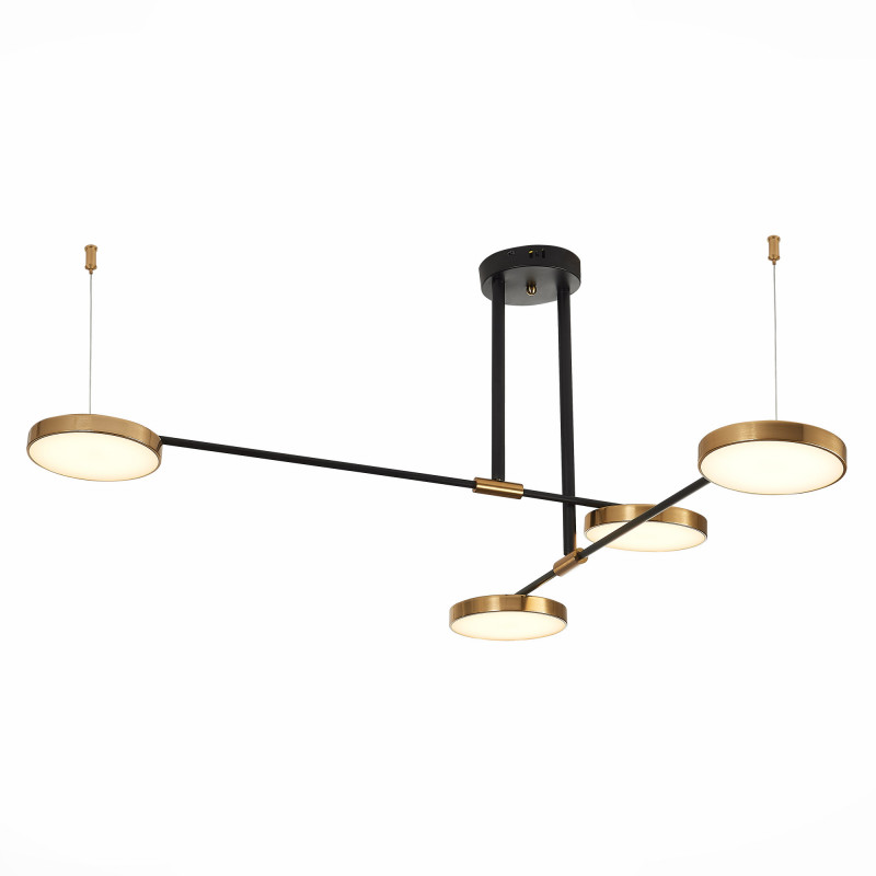 Светильник подвесной 82*82 см, 34W 3000K ST LUCE FARONE SL1605.403.04 Черный