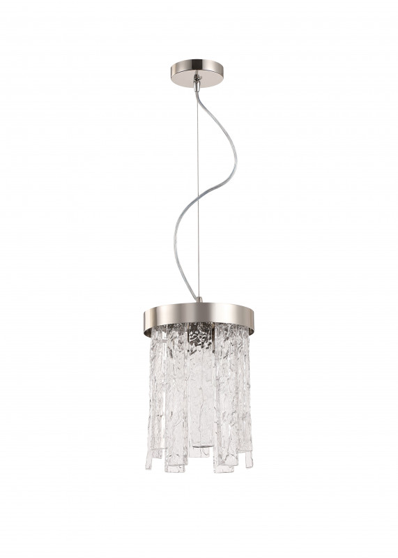 Светильник подвесной 20*20*31/70 см, 2*E14 40W Глянцевый никель Stilfort Frostyle 2155/11/02P