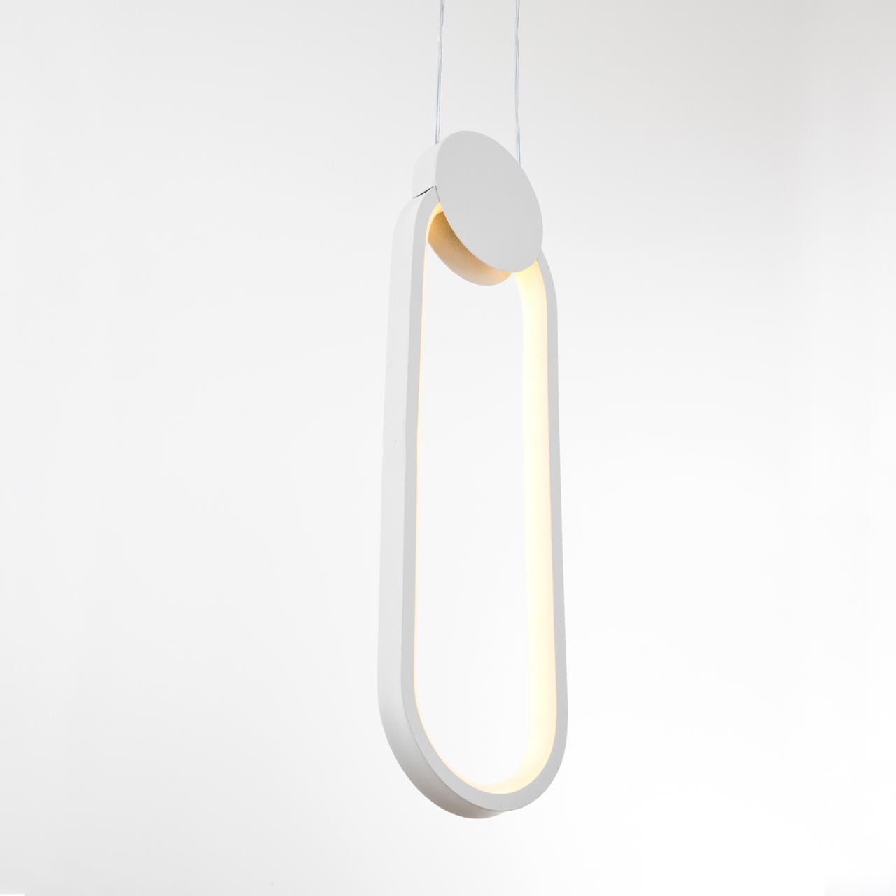 Подвесной светильник 11*2*164 см, LED 24W, 3000 / 6000K, Белый LED4U 8577