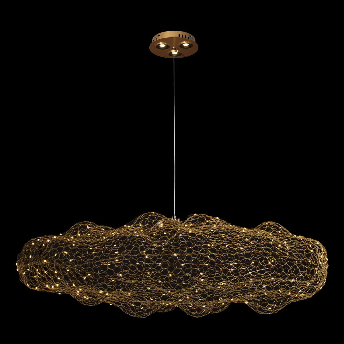 Светильник 150 см, 54W, 3000K, Loft It Cloud 10247/1500 Gold, золото