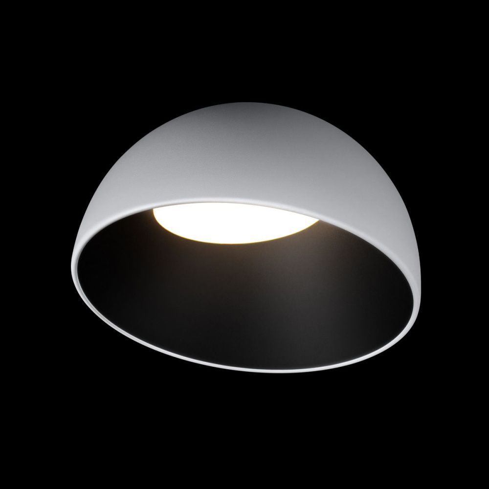 Потолочный светильник 35 см, 24W, 4000K, Loft IT Egg 10197/350 WB, белый-черный
