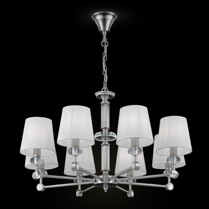 Люстра Maytoni Classic Neoclassic Riverside MOD018PL-08CH хром, диаметр 77 см