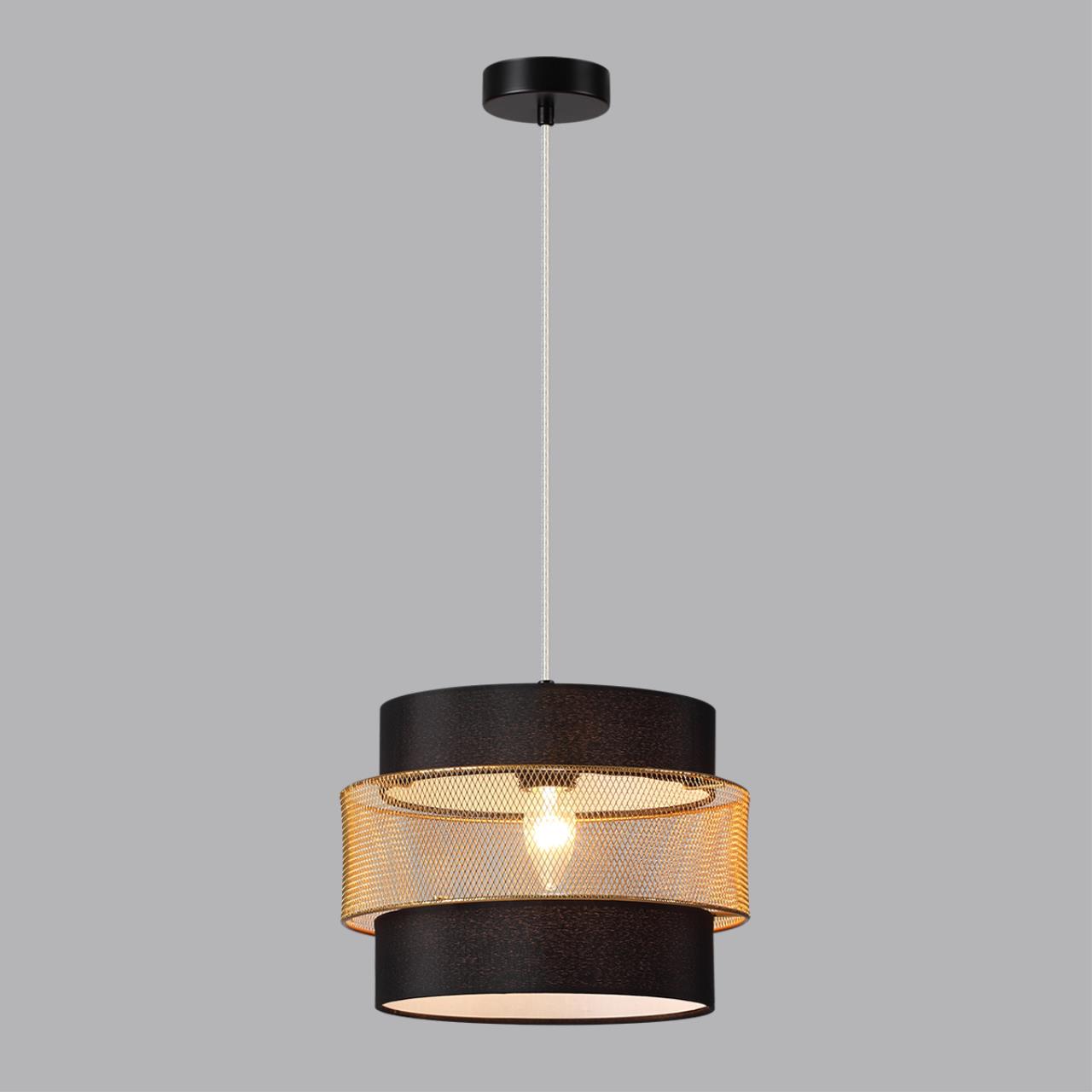 Подвесной светильник 28*175 см, 1*E27 Lumion ANIMAISA 8003/1A черный, золотой