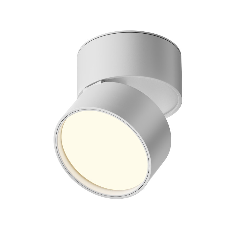 Накладной светильник 8,5*8,5*8 см, LED, 12W, 3000К, Maytoni Technical ONDA C024CL-12W3K-W-1 белый