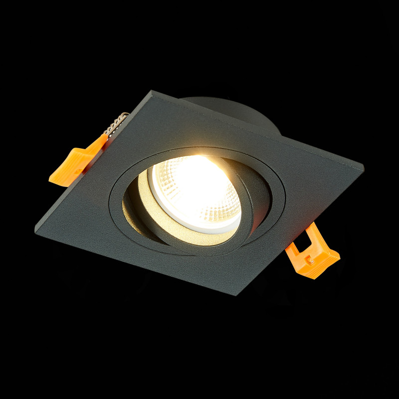 Встраиваемый светильник 9/8 см, GU10, IP20 ST LUCE ST251.408.01 Черный