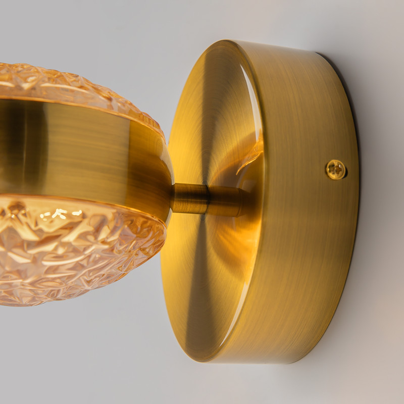 Бра 14*18,7*14 см, LED, 3000К, Maytoni Mind MOD299WL-L10BS3K латунный