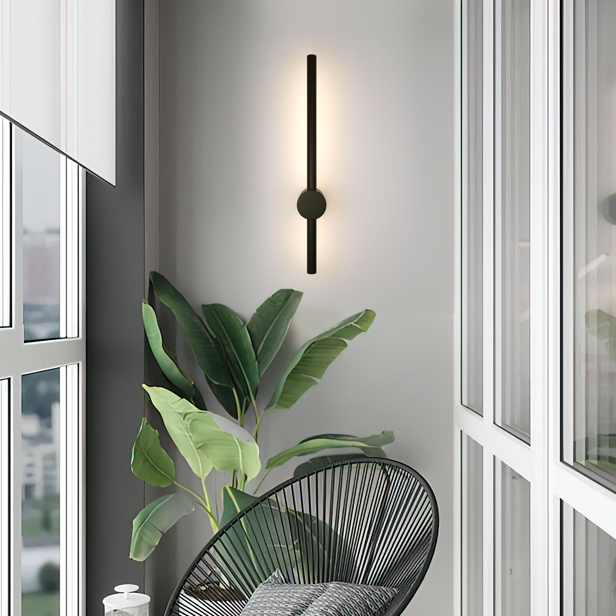 Бра 40 см Cane LED MRL LED 1114 черный Elektrostandard