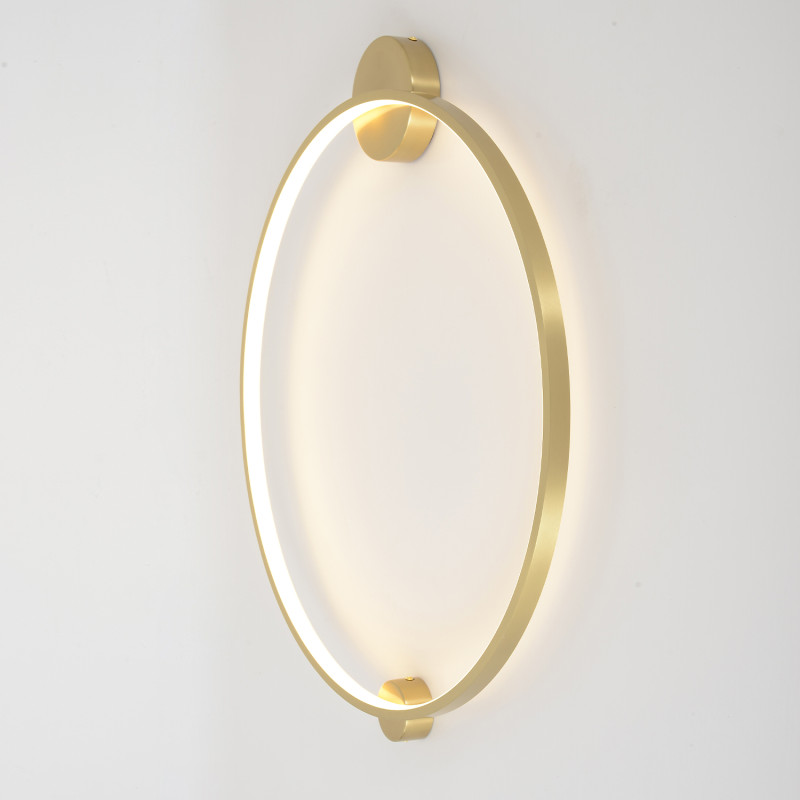 Настенный светильник 60 см, 26W, 3000-6000K, Crystal Lux REAL AP26W LED BRASS, латунь
