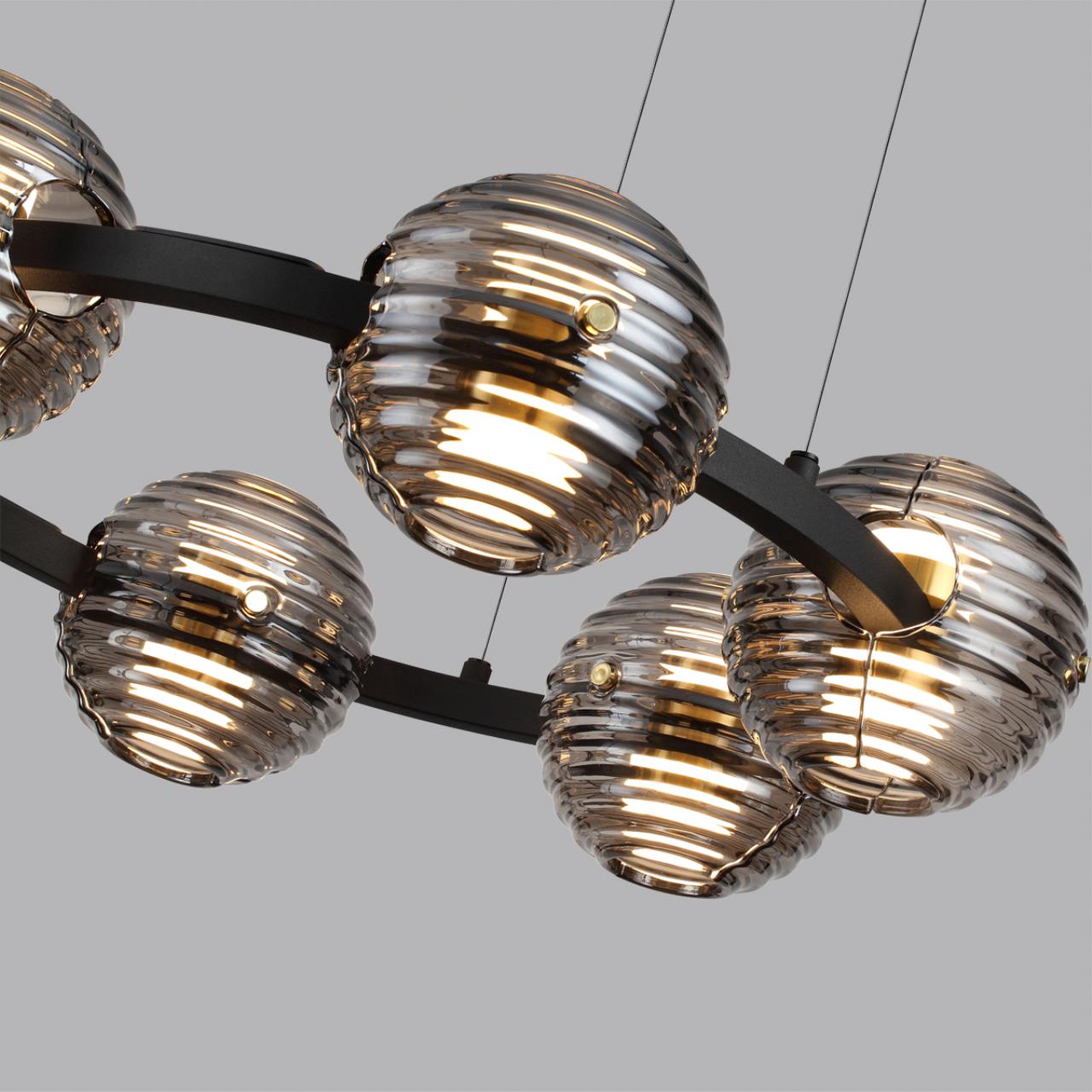Люстра 63*63*130 см,  LED*W, 4000 К, Odeon Light Troni, черный 5041/60L