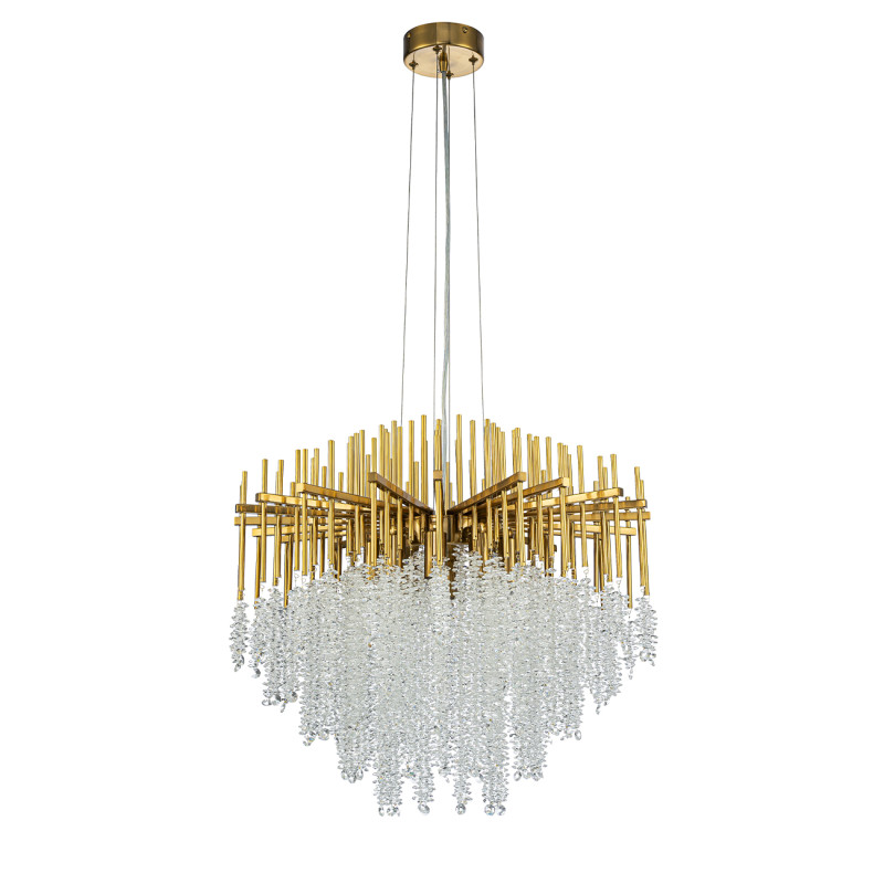 Подвесная люстра 60*60*153 см, 10*E14, 400W, Indigo CAPPELLA V000603 золотой, 12052/10P Gold