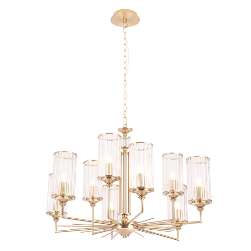 Светильник 80 см, Crystal Lux GLORIA SP9 BRASS, латунь