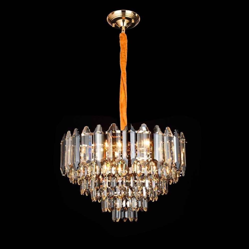 Люстра 60*60*110 см, 9*E14 Gerhort G21093/9GD+CL, Золото