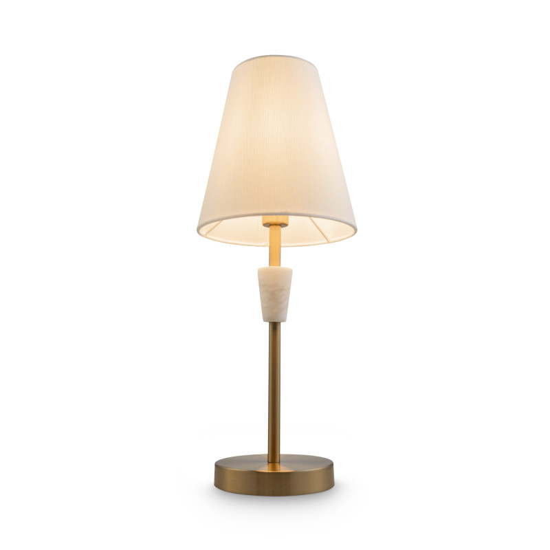 Настольная лампа 46 см, Freya Pietra FR5371TL-01BS, латунь