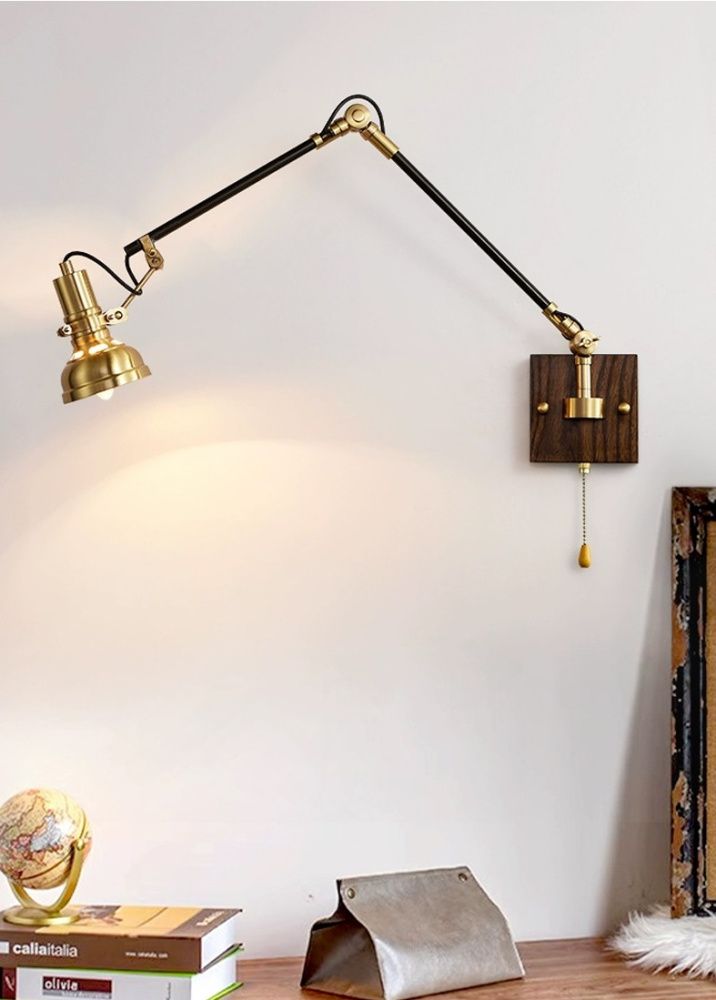 Светильник DZN-46268 БРОНЗА+ЧЕРНЫЙ  D90*110 /H110+300+300/1/E14