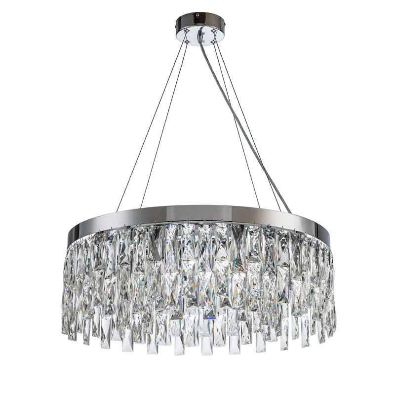 Подвесной светильник 600*600*255/1255 мм, 8*E14 хром Indigo Anna V000385, 12029/8P Chrome