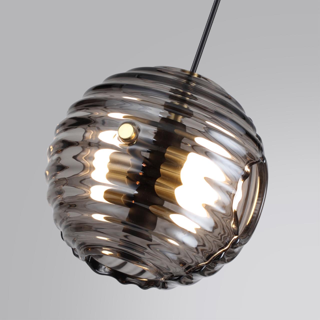 Подвес 14,8*14,8*129 см,  LED*W, 4000 К, Odeon Light Troni, черный 5041/12L
