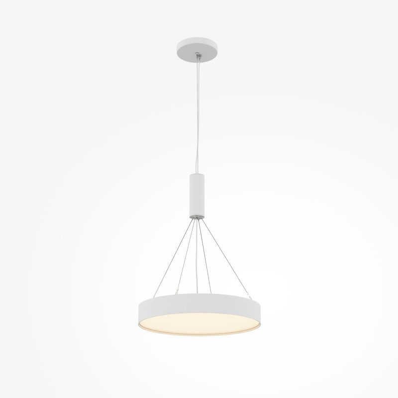 Накладной светильник 40*40*6 см, LED, 45W, 3000К, Maytoni Technical Zon C032CL-45W3K-RD-W белый