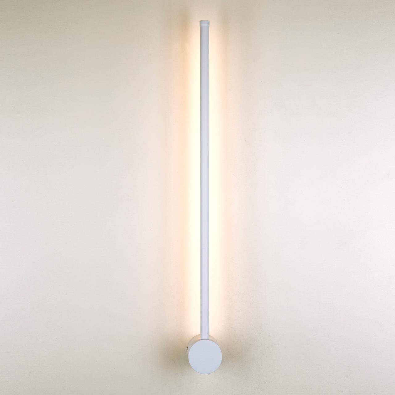 Бра 6*10*63 см, LED 17W, 3000 / 6000K, Белый LED4U L7271-600 WH