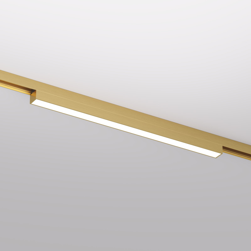 Светильник на шине 30,1*1,9*2,7 см, 12W, 3000К, Denkirs SHINE LINEAR DK5751-SB латунный