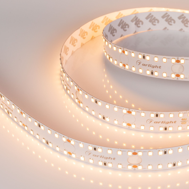 Лента S2-A280-20mm 24V Warm3000 (20 W/m, IP20, 2835, 2.5m), Arlight 023401(2). Цена указана за 2,5 метров. Продается кратно 2,5 метрам.