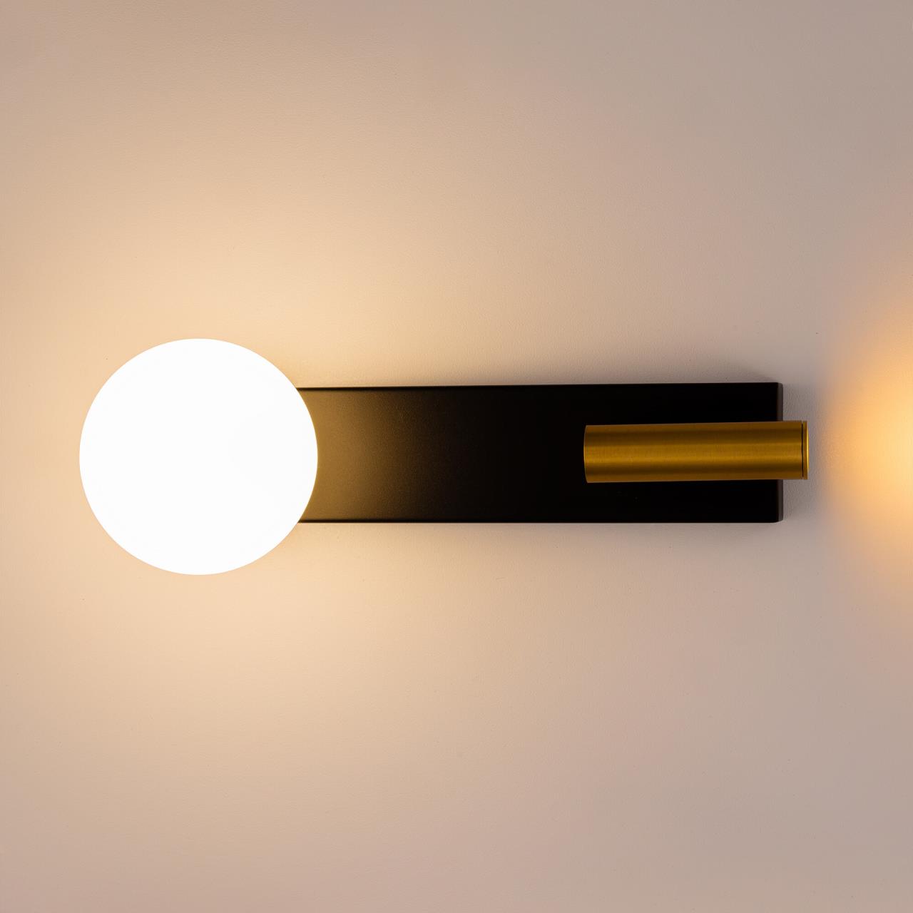 Светильник 29 см, G9+LED, 3000K, Citilux Декарт CL704451, черный-бронза