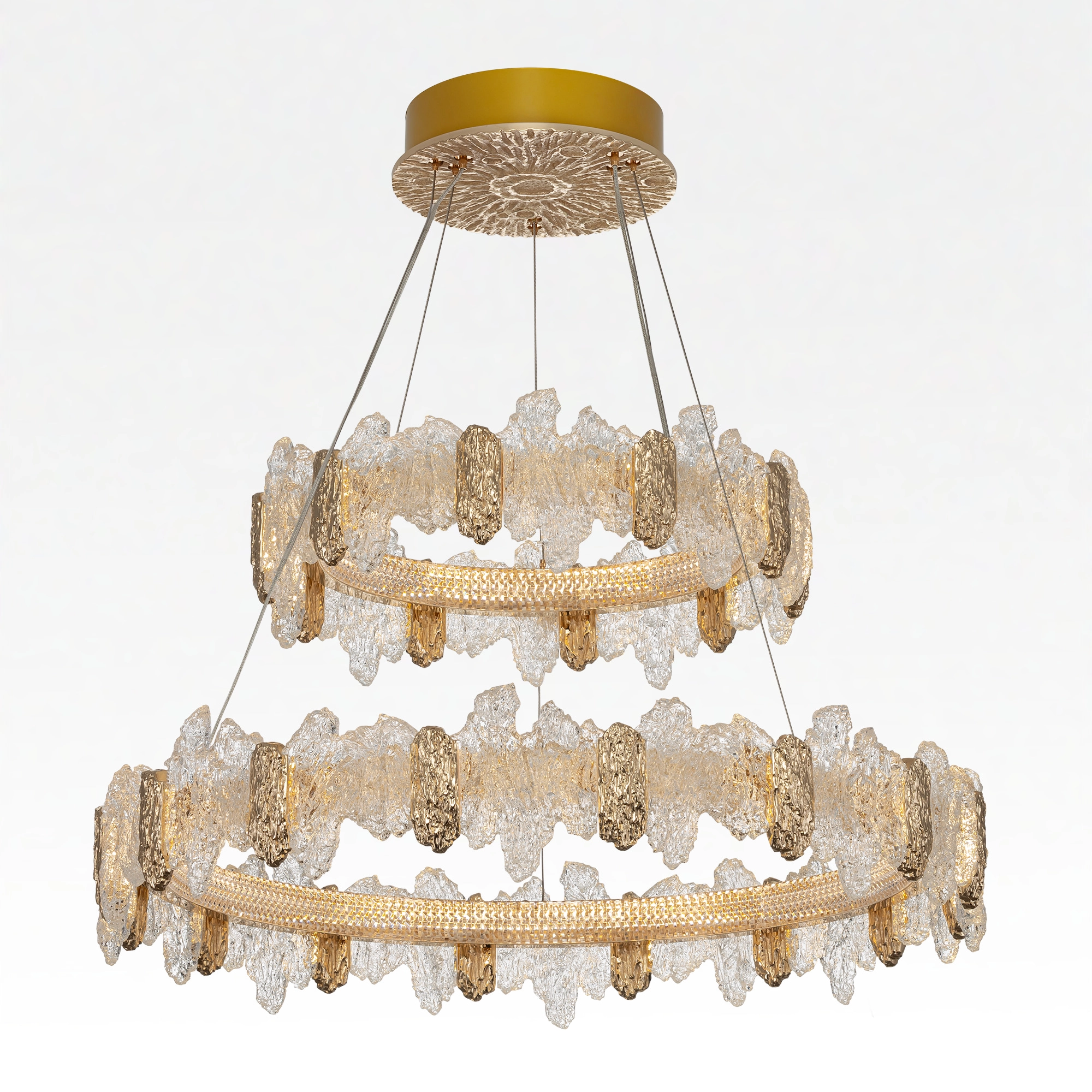 Светильник 75 см, 140W, 3000-6000K, Citilux LAVA CL250182 LED, золото