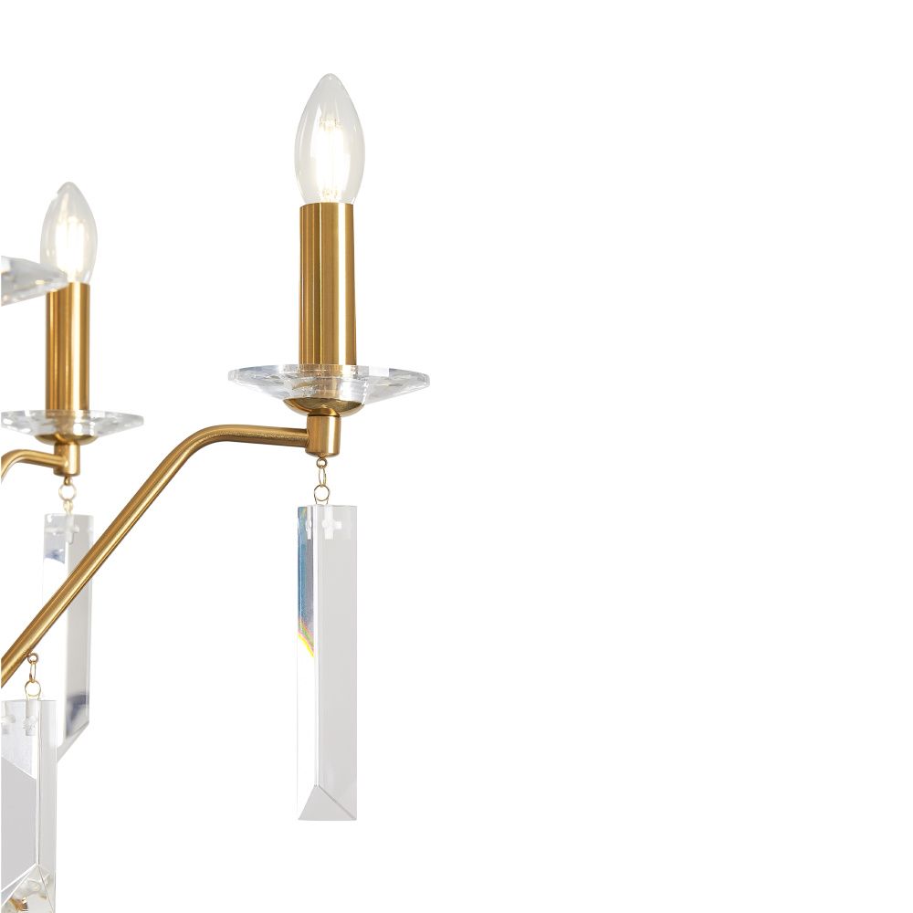 Подвесной светильник 81-168 см, 6*E14*40W Freya Harvest FR2041PL-06BS, Латунь