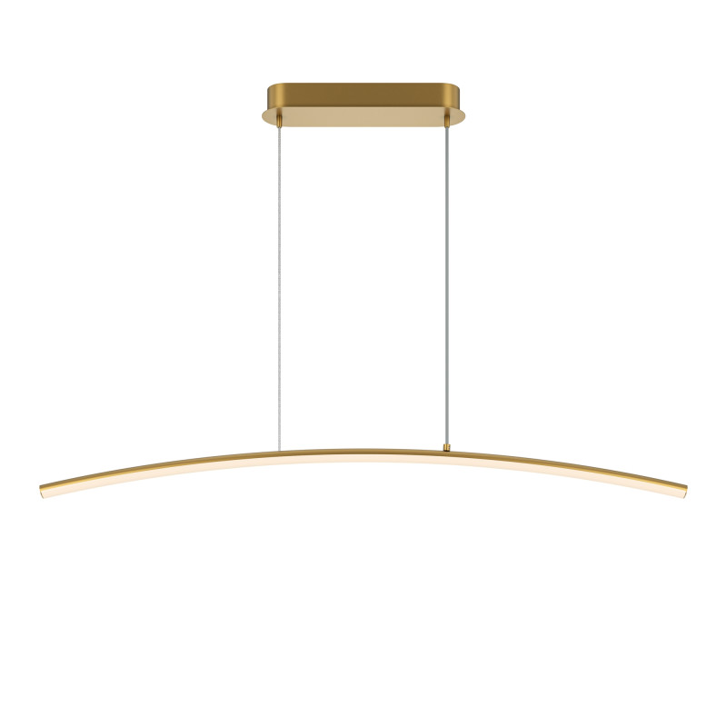 Подвесной светильник 98*7*305,7 см, LED, 15W, 3000К, Maytoni Light Reflection MOD243PL-L18BSK латунный