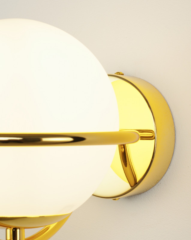 Бра 23,5*18*18 см, E14 5 W, Moderli Diana V2901-1W Золотой