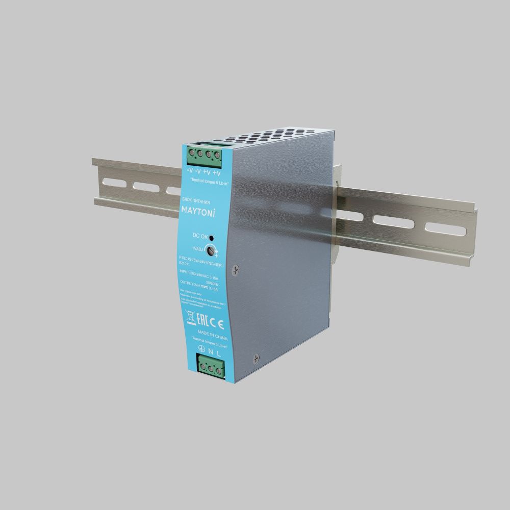 Источник напряжения PSL015 24V 75W IP 20 821011 Maytoni Led Strip  Серебро
