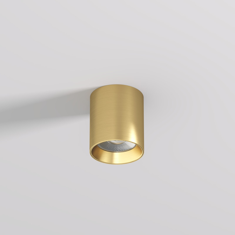 Накладной светильник 7*8 см, 10W, 3000К, Denkirs SHINE TUBE DK2610-SB латунный