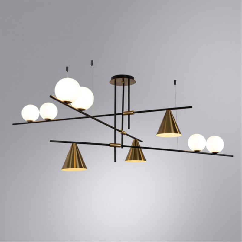 Светильник 180 см, Arte Lamp Jacob A7029PL-9BK, черный